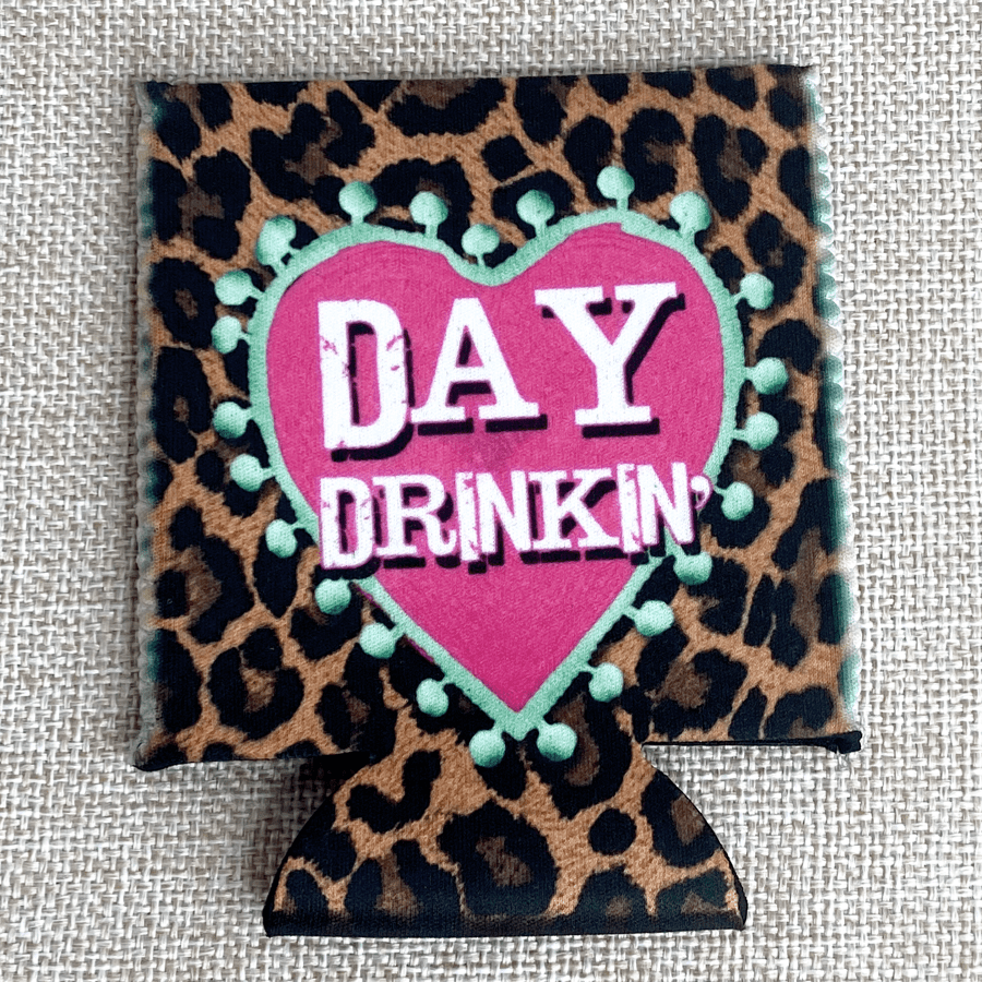 No Fringe Regular Heart Day Drinkin Koozie