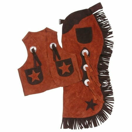 Tough-1 Youth Vest & Chap Set with Stars
