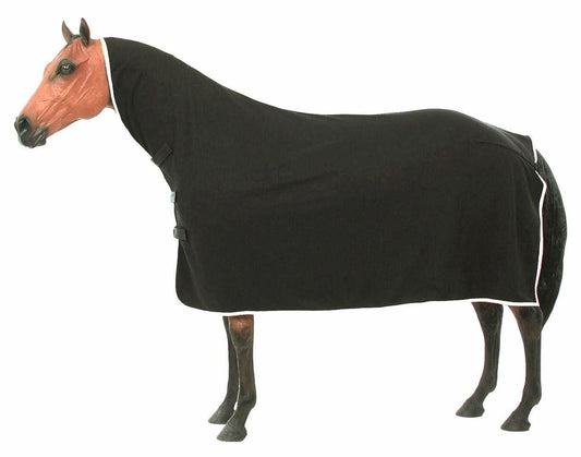 Tough-1 Soft fleece Contour Horse Cooler – Moisture Wicking, Warm & Comfortable Blanket-  XL