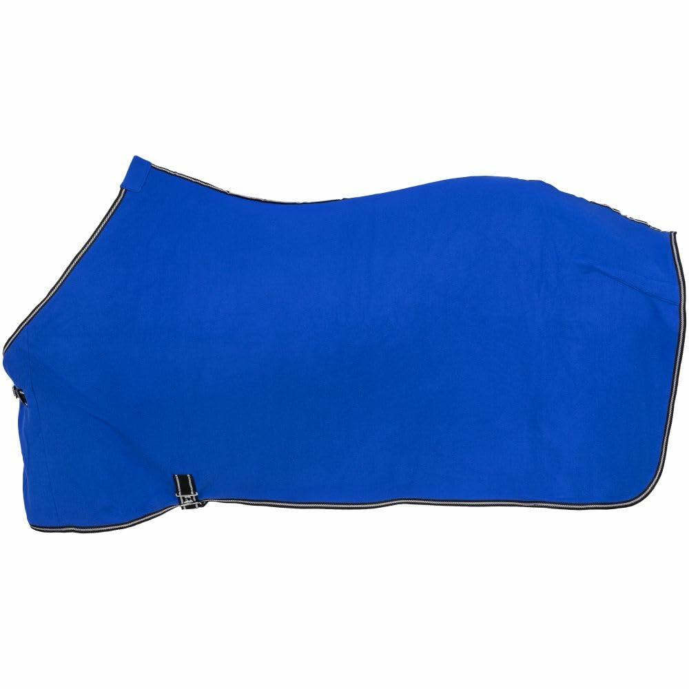 Softfleece Multi-Use Horse Sheet – Blue Cooler & Blanket Liner with Adjustable Front - Size XL