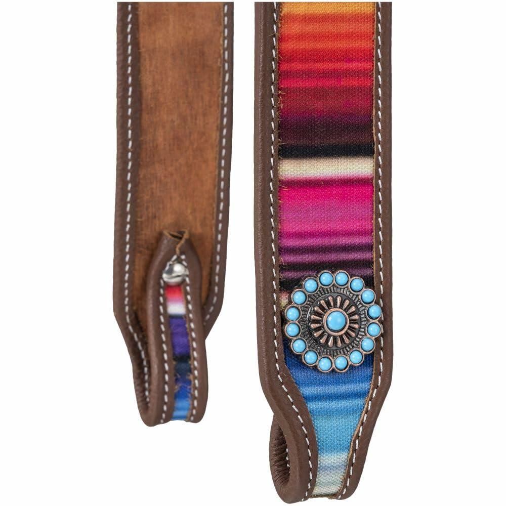 Tough 1 Serape Print Browband Headstall Light Oil