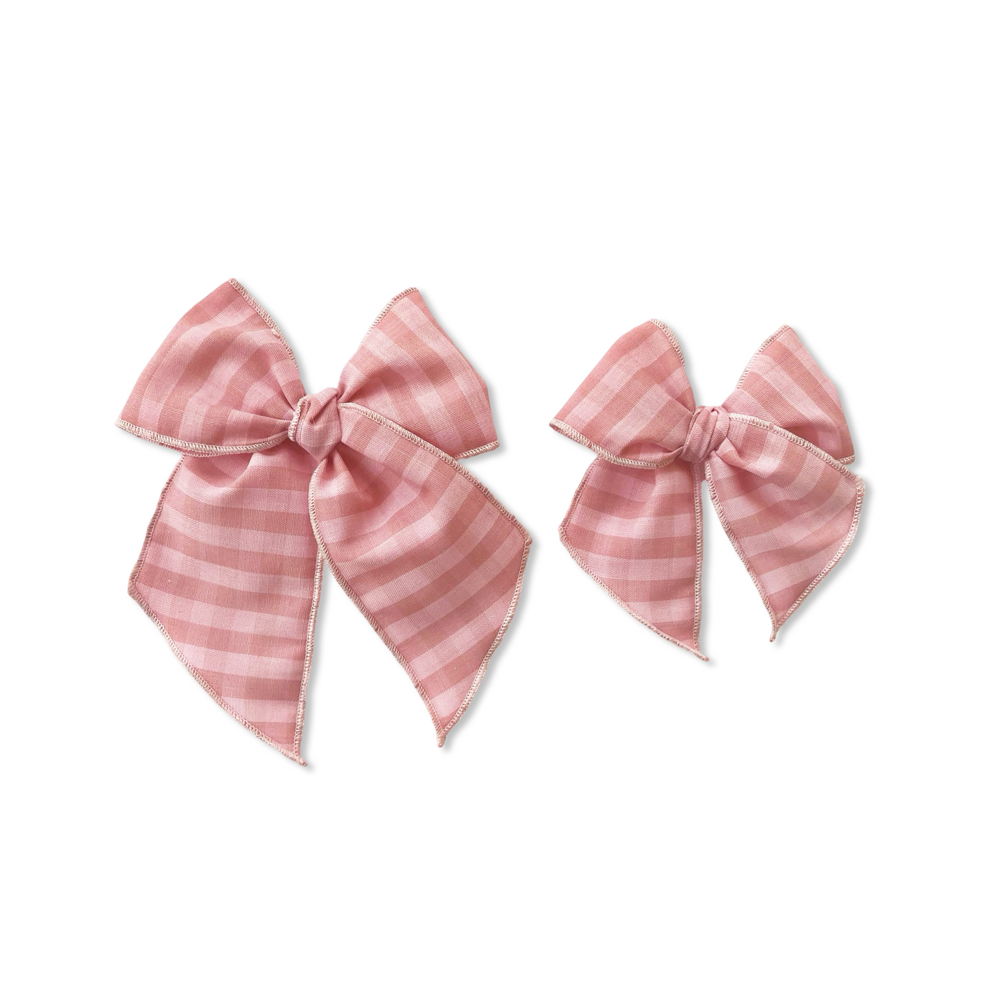 Vintage Pink Plaid Elle Bow