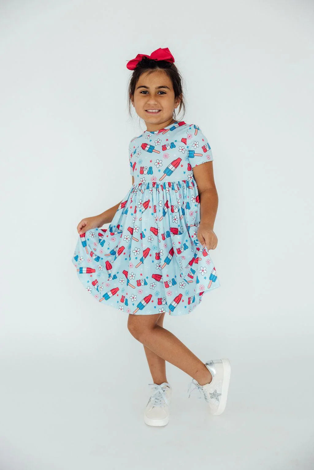 Mila & Rose: Proudly Patriotic Pocket Twirl Dress