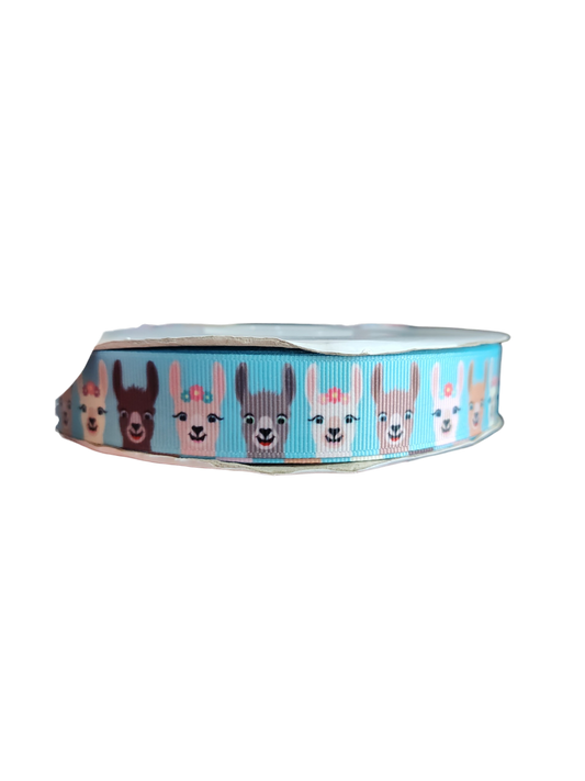 Llama Nylon Dog Collar
