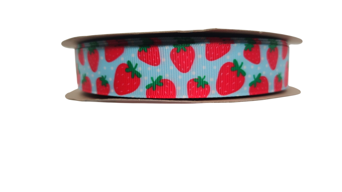 Strawberries Nylon Dog Collar