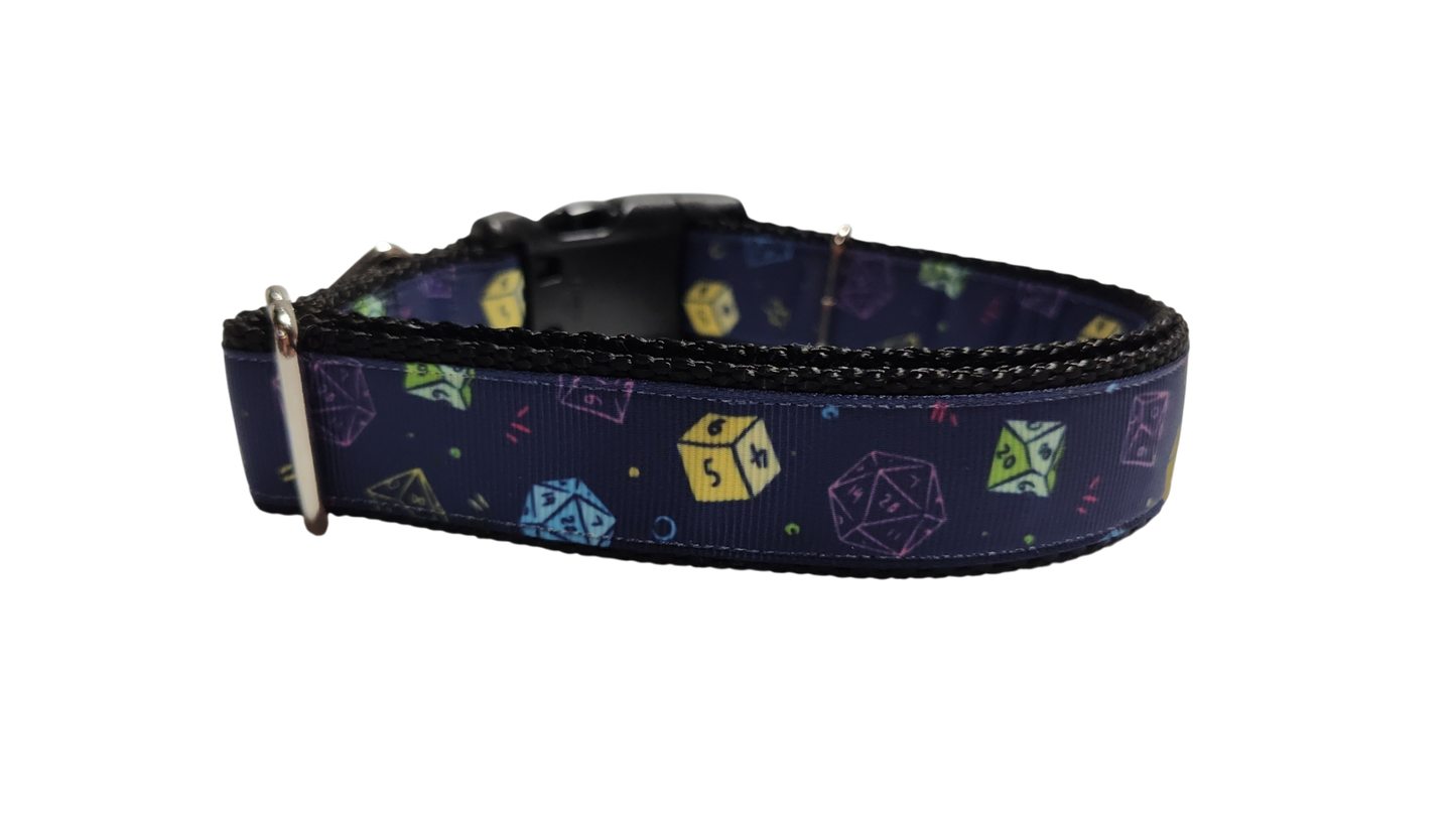 Roll the Dice Nylon Dog Collar