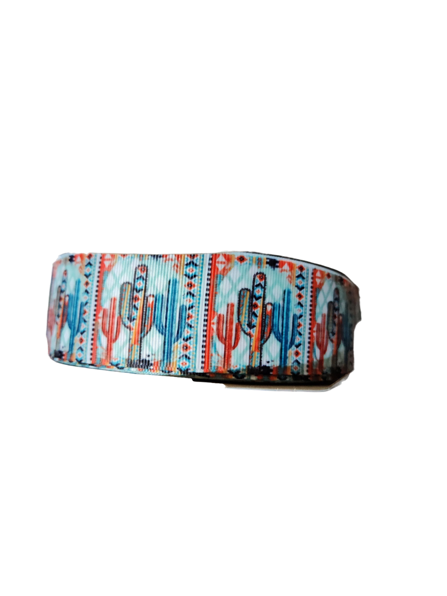 1.5" Wide Western Cacti Nylon Dog Collar