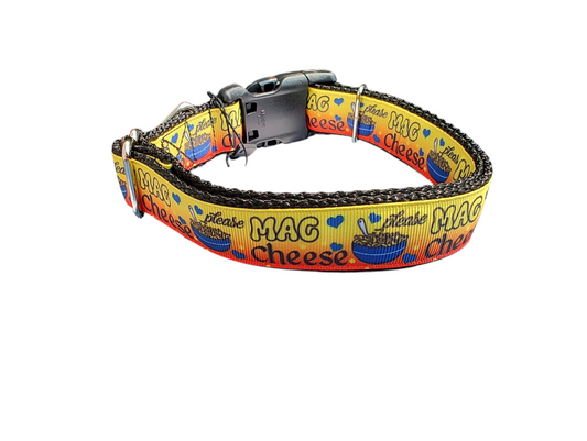 Mac and Cheese 2 Nylon Dog Collar