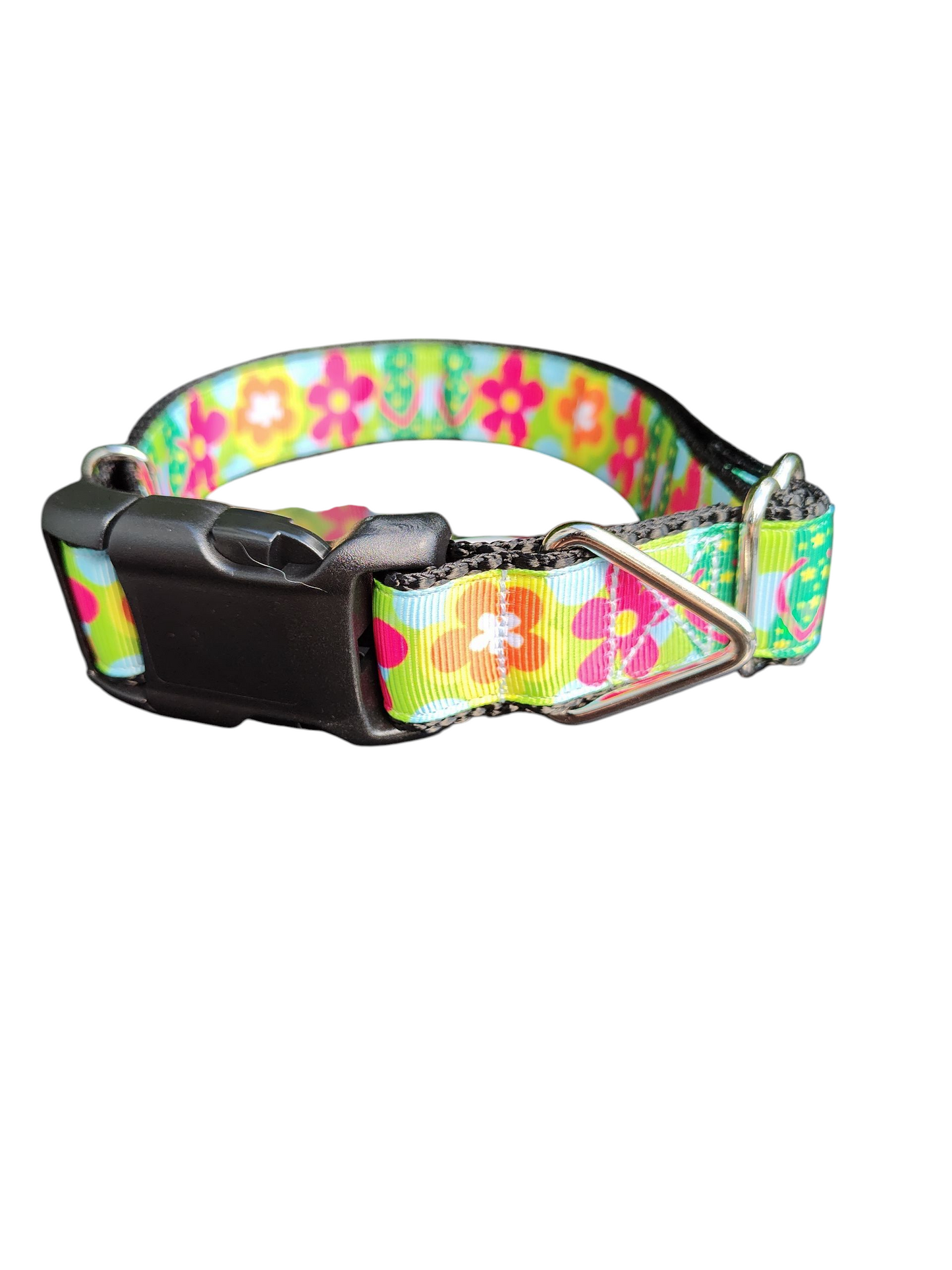 Flip Flops and Flowers Nylon Dog Collar