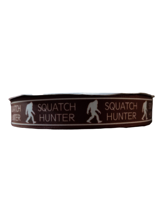 Squatch Hunter Brown Nylon Dog Collar