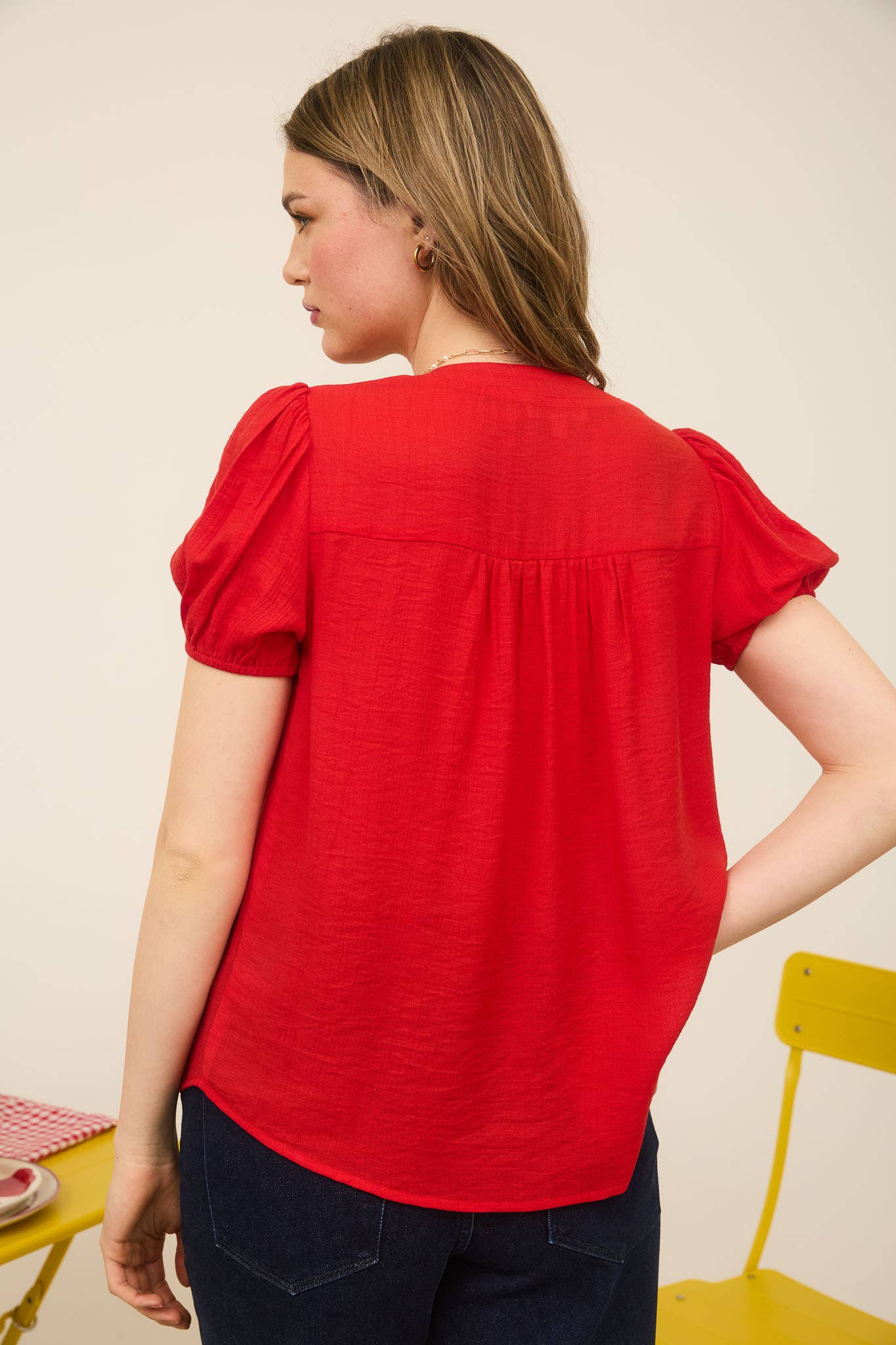 Scarlette Eyelet Puff Sleeve Top