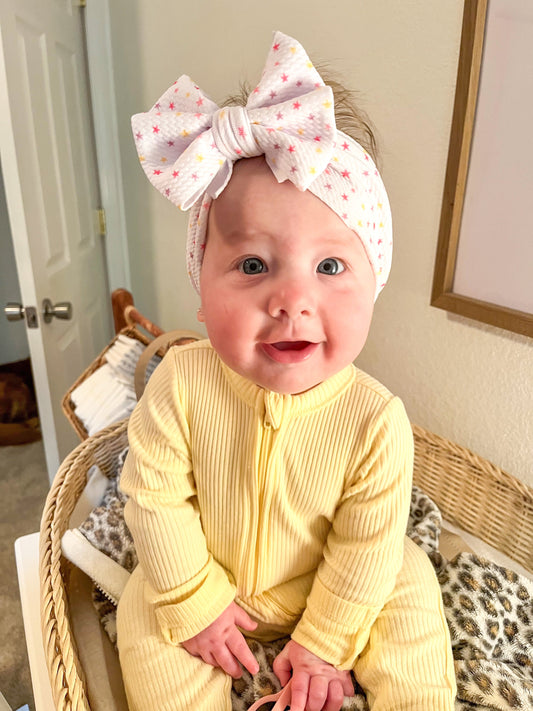 Mini Stars Headwrap Bow