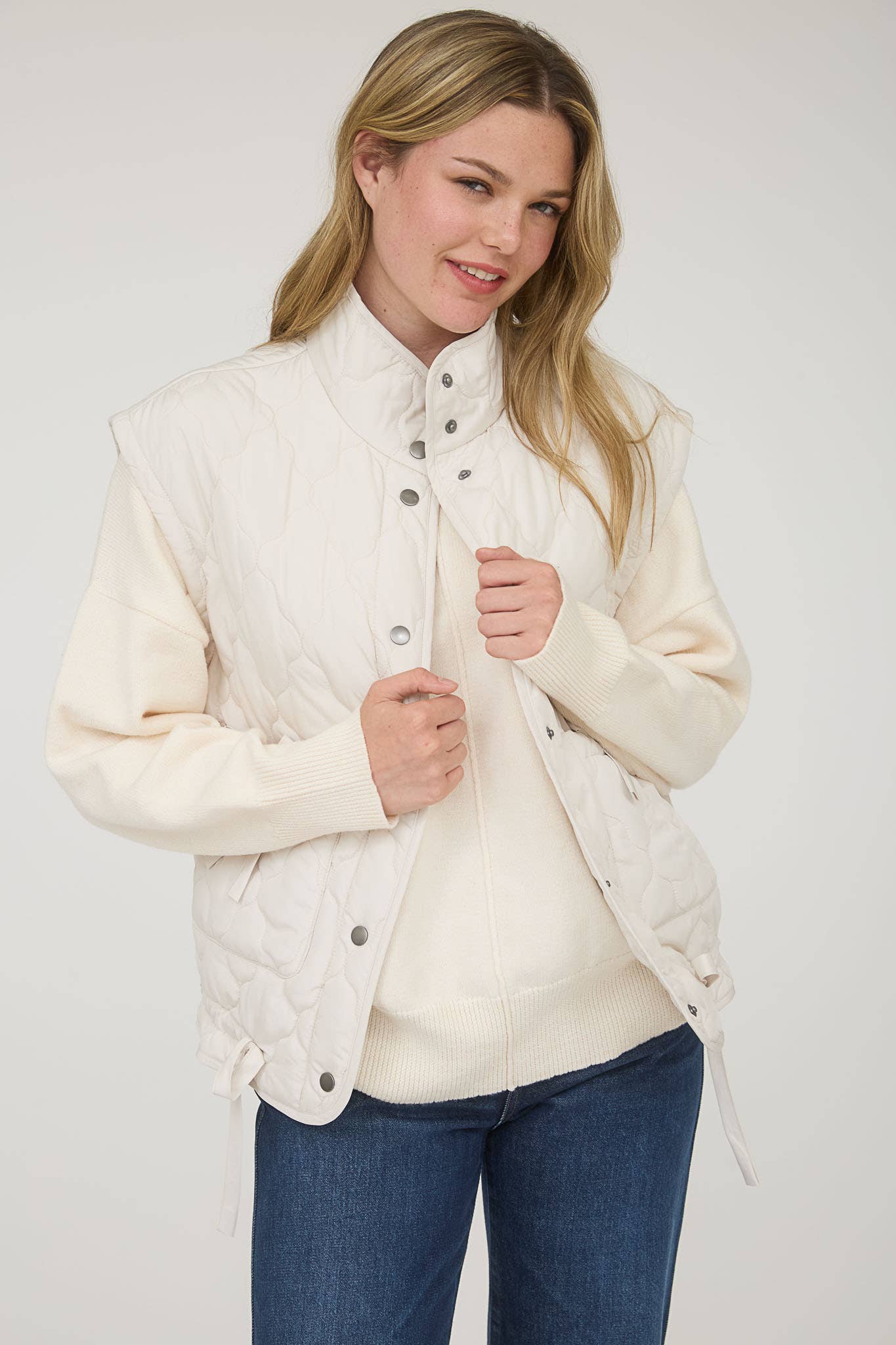 Tie Down Quilted Puffer Vest - 5 Colors!