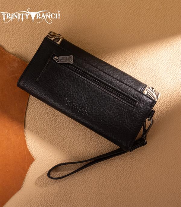 Trinity Ranch Concho Collection Wallet - Black