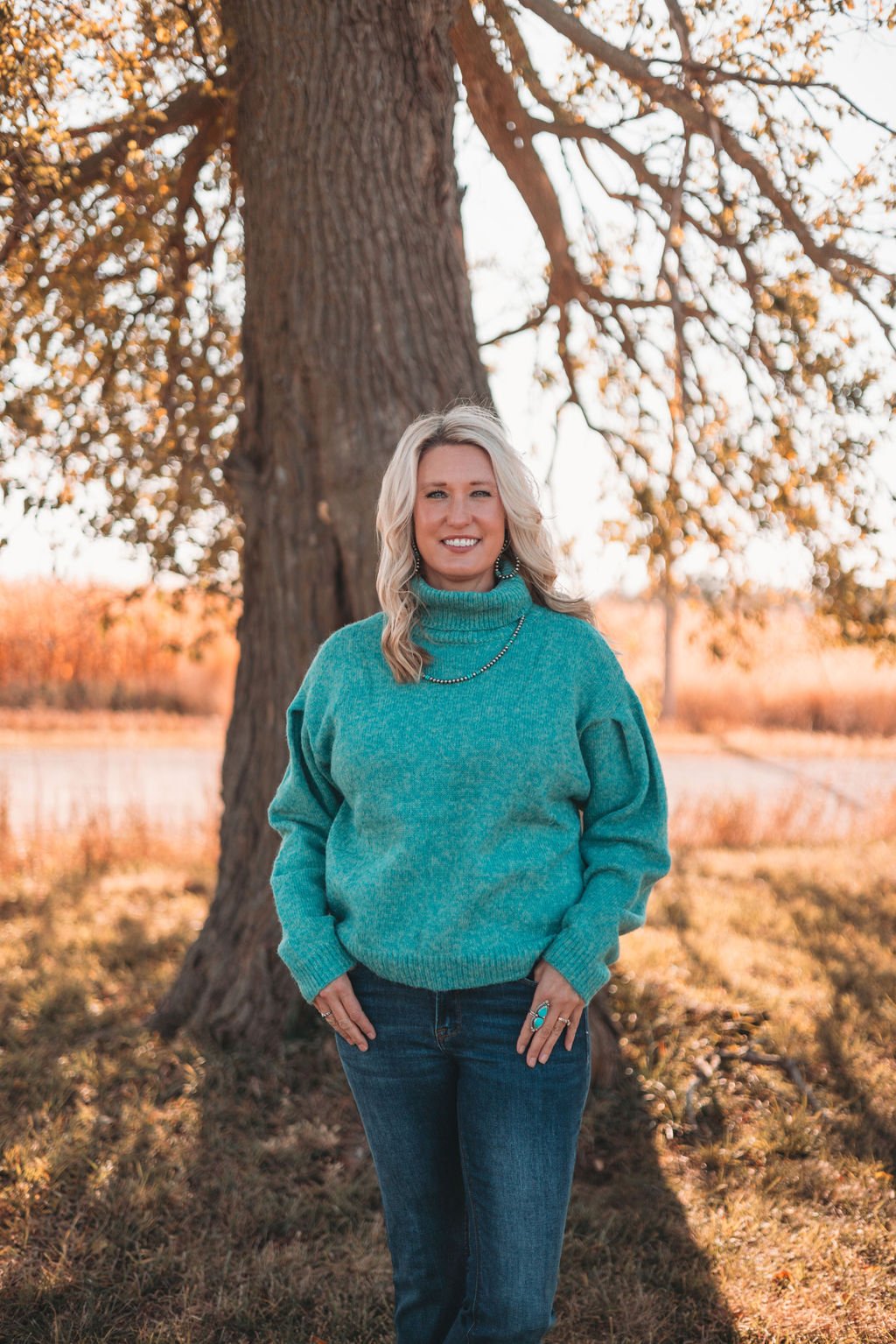 Turtleneck Long Sleeve Sweater - small remaining