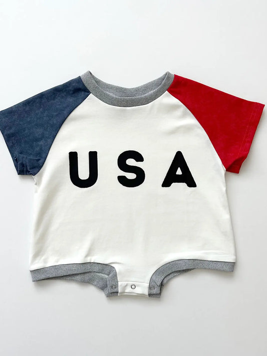 Orcas Lucille: USA Bubble Romper
